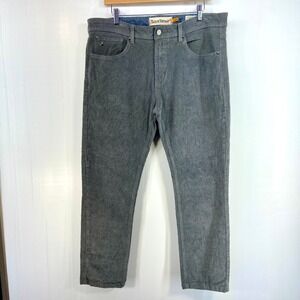Tailor Vintage Canaan Slim Fit Gray Corduroy Pants‎ Jeans Mens 36x30 NEW